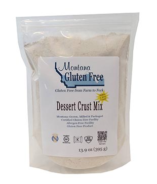 Package of Montana Gluten Free Dessert Crust Mix